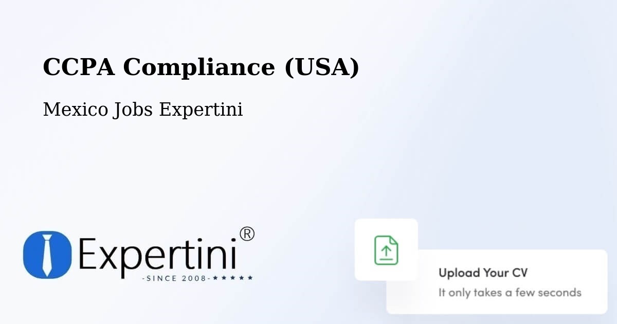 CCPA Privacy Rights & Compliance Notice – Cedros - Mexico Jobs Expertini